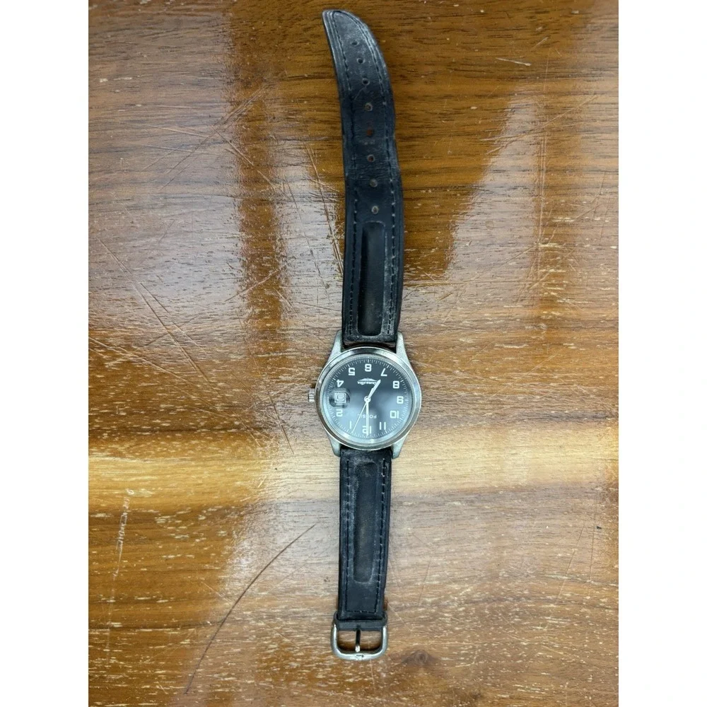 ⭐️Fossil Airmaster Black Dial on Stainless Bracelet Quartz Watch⭐️BI-1434⭐️